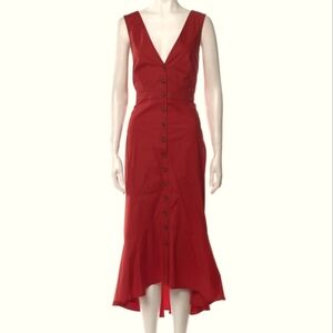 Ann Taylor Rust Color Sleeveless Summer Dress